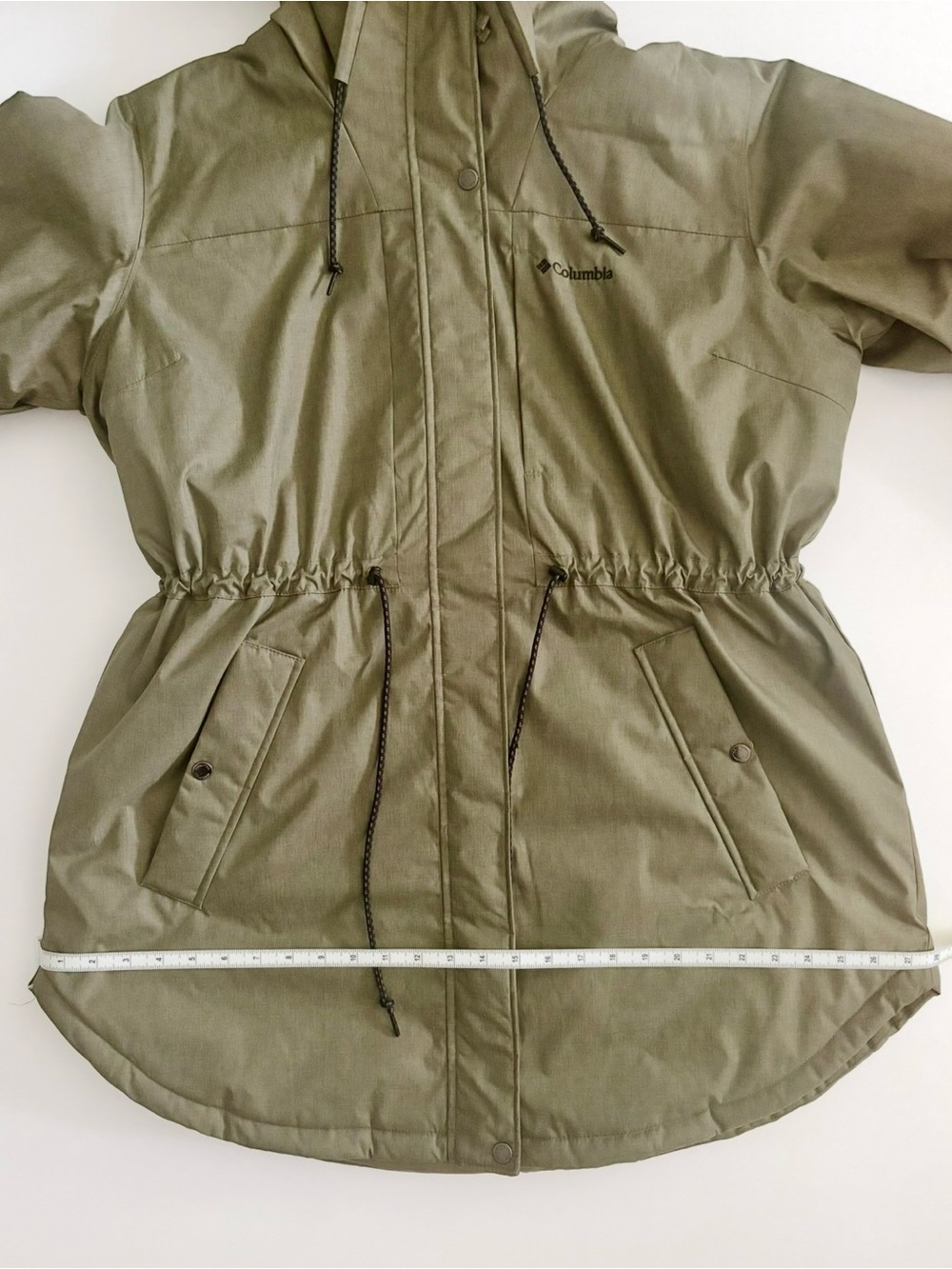 Columbia Suttle Mountain Omni-Heat Parka Women’s 1X Olive Green Faux Fur - Picture 6 of 10